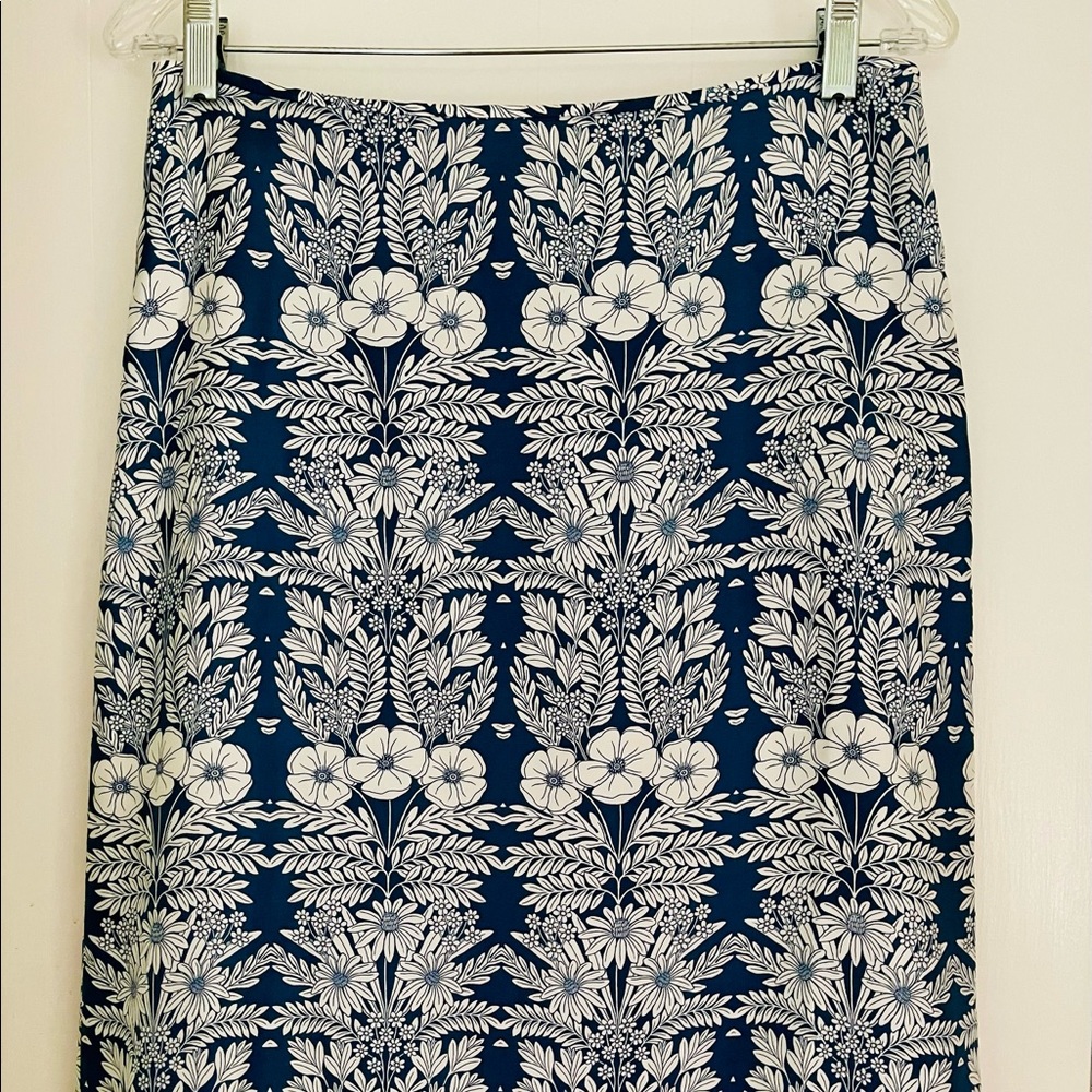 JCrew silk floral skirt